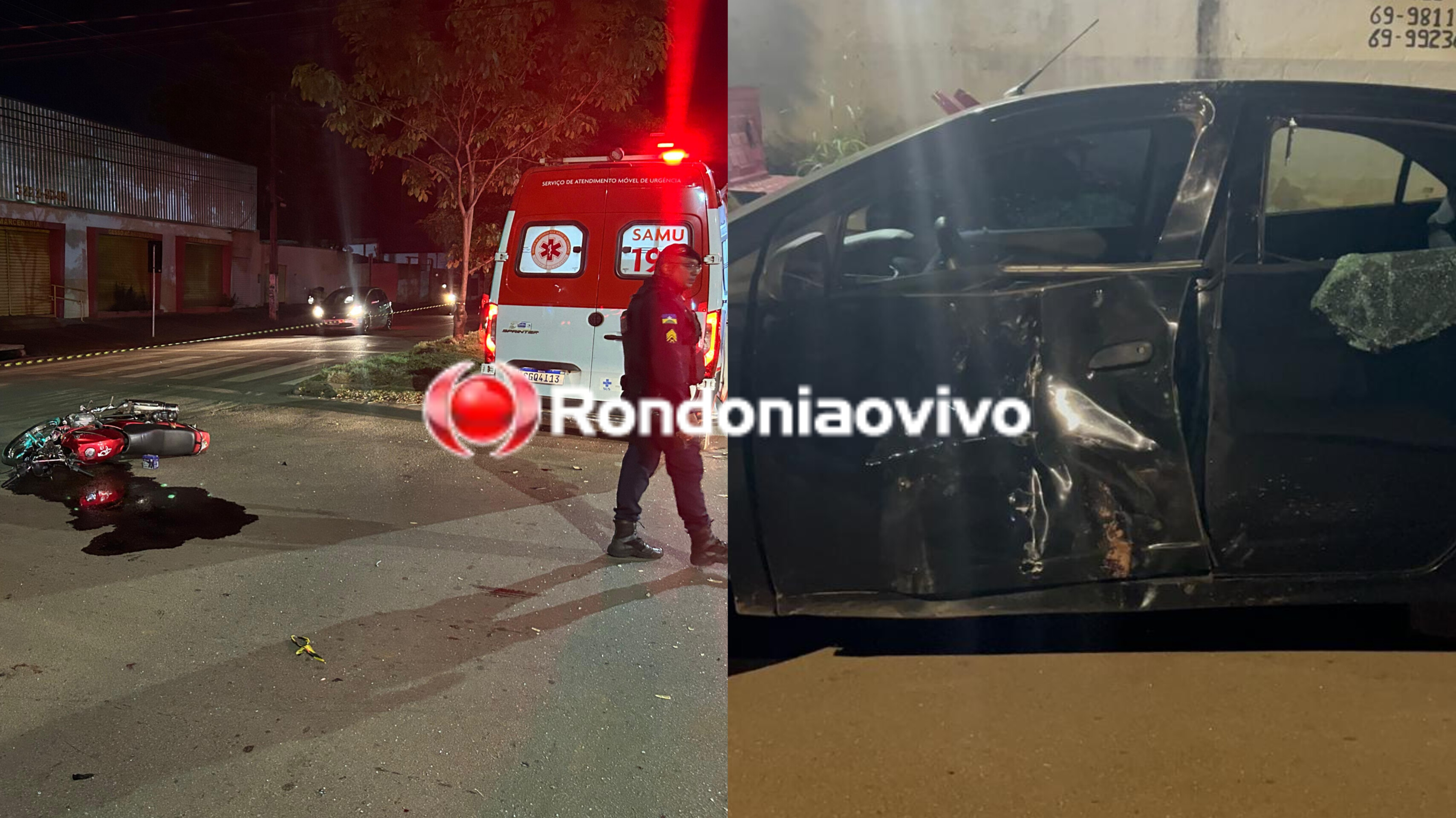 VÍDEO: Motociclista sofre traumatismo craniano em grave acidente 