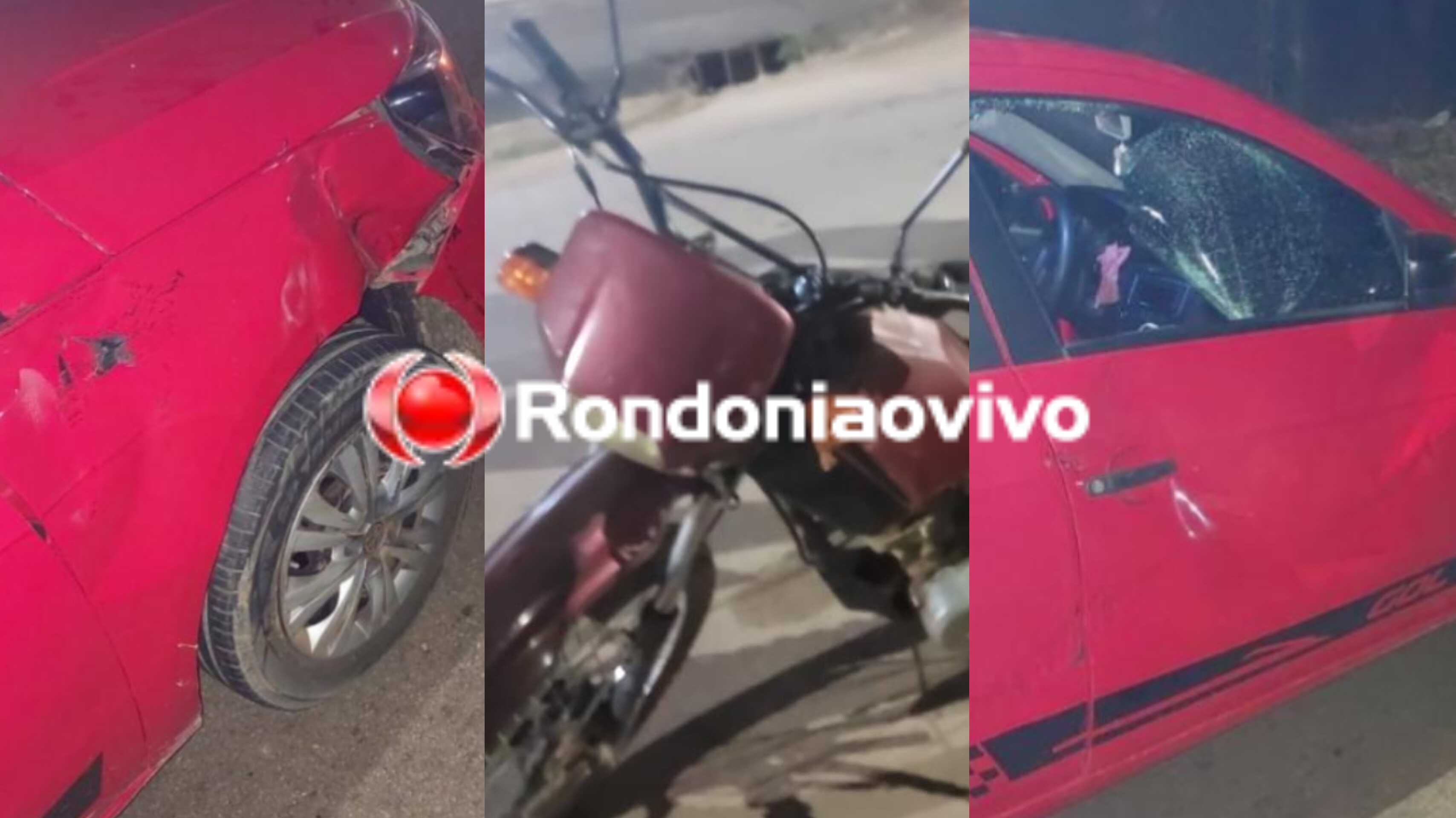 GRAVE ACIDENTE: Motociclista de 52 anos fica desacordado após colisão contra carro na Daniela 