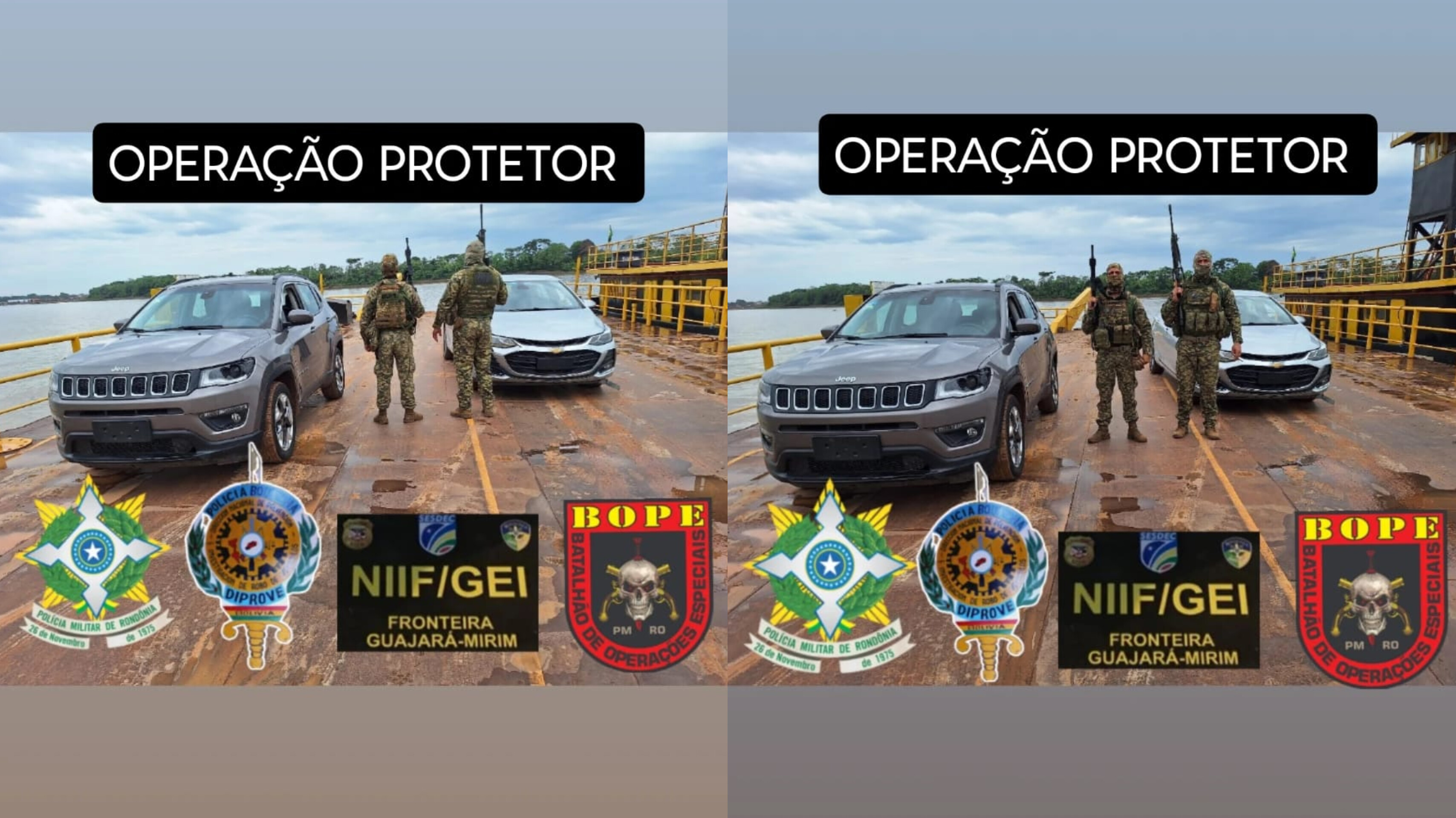 AÇÃO DO BOPE: Operação conjunta recupera dois veículos roubados que estavam na Bolívia