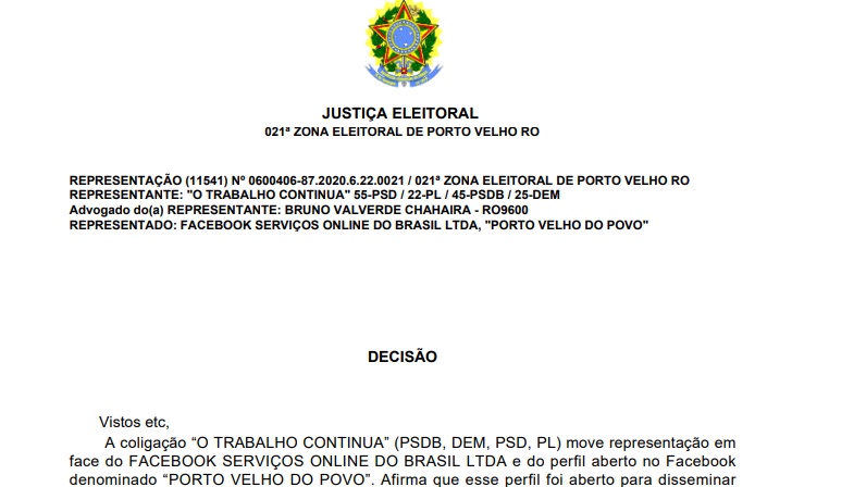 LIMINAR: Justiça manda excluir página de apoiadores de Cristiane que divulga fake news 