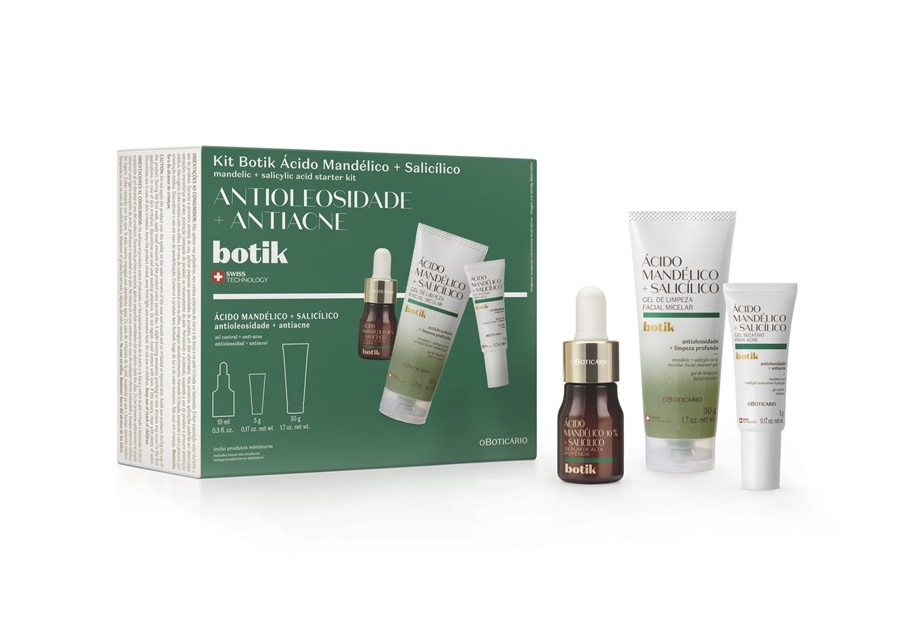 ÁCIDO MANDÉLICO: Boticário lança linha com ativo revolucionário no tratamento de pele