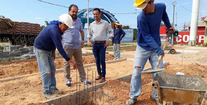 JI-PARANÁ: Presidente Laerte Gomes visita canteiro de obras do complexo Beira Rio Cultural