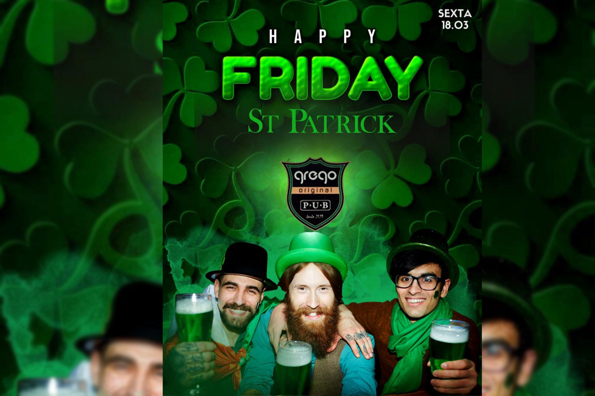 ST PATRICK: Venha comemorar o dia do santo cervejeiro no Grego Original