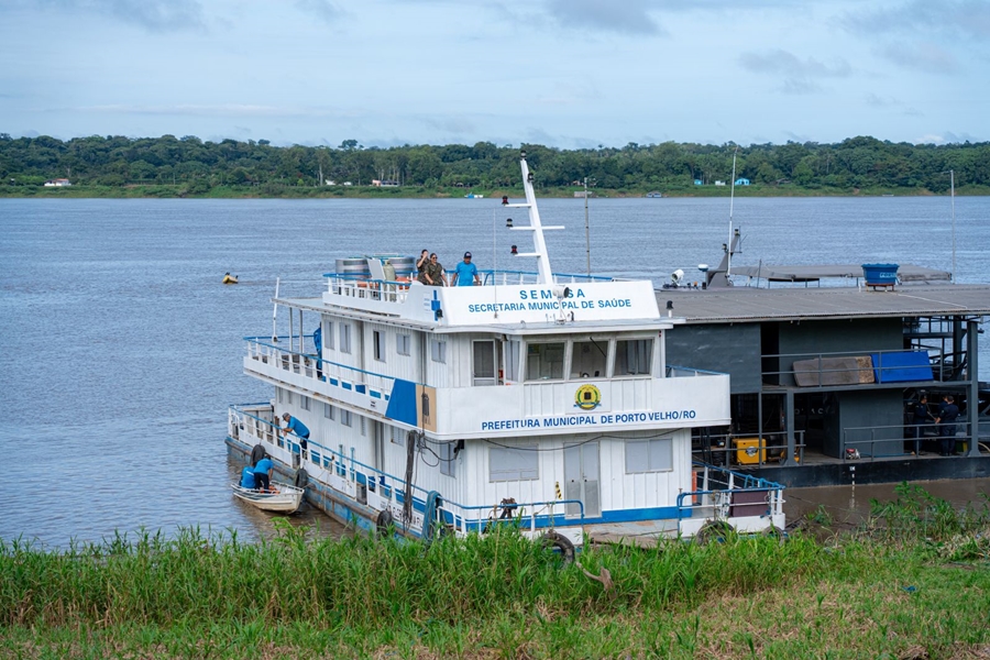 BAIXO MADEIRA: Barco Saúde inicia primeira viagem do ano para atendimento aos ribeirinhos