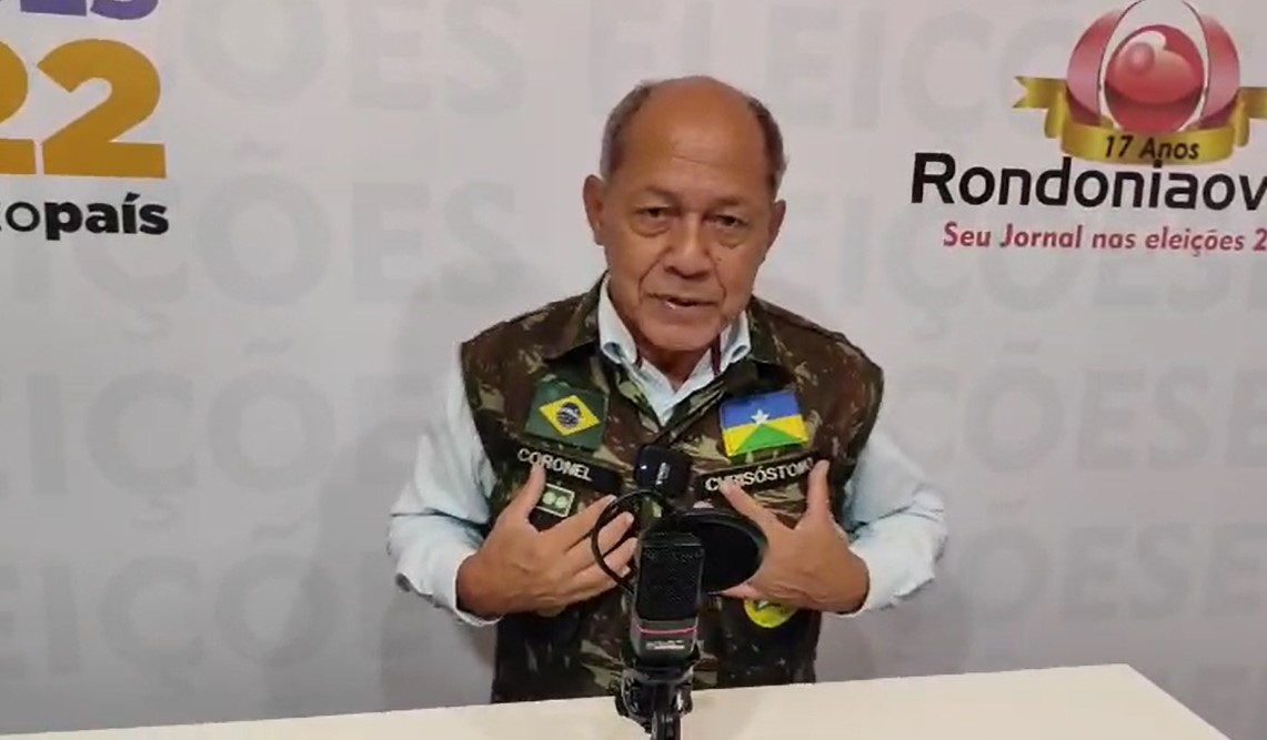 ASSISTA: Coronel Chrisóstomo agradece votos e reeleição em Rondônia