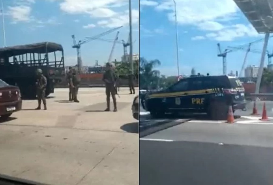 BLITZ: Exército faz 'monitoramento' de veículos na ponte Rio-Niterói