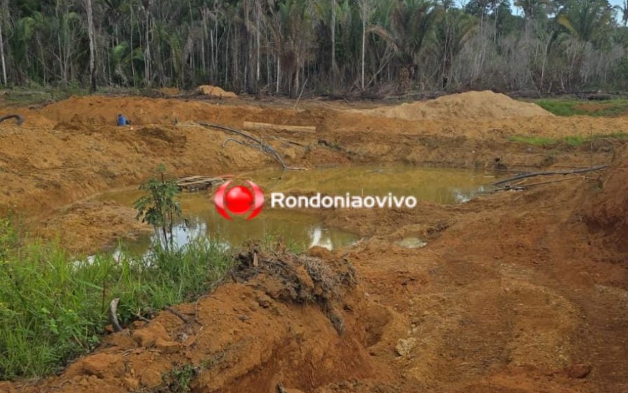 OPERAÇÃO CONTINUA: PM encontra garimpo ilegal em área invadida pela LCP