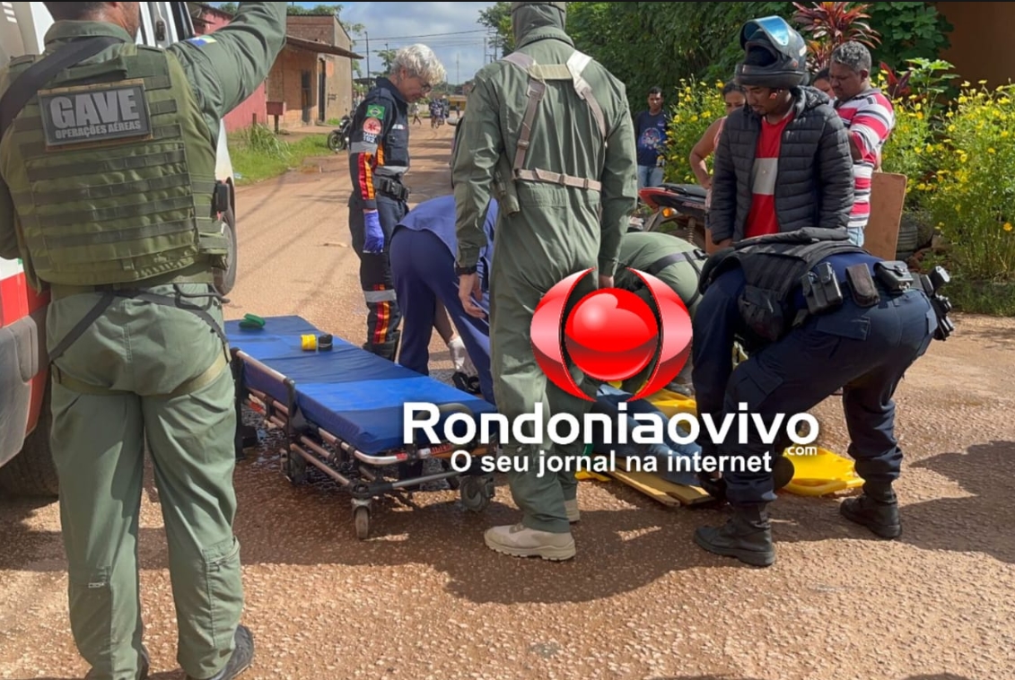 URGENTE: Mulher fica em estado grave após acidente e mobiliza helicóptero do GAVE