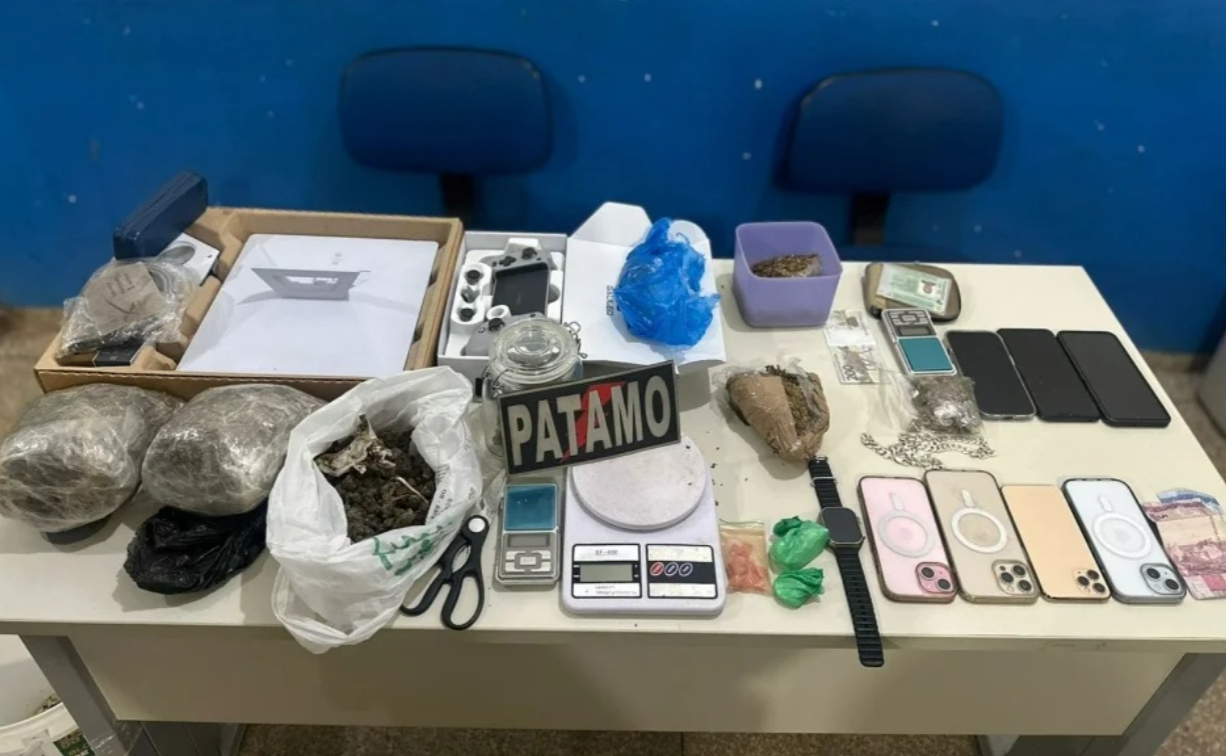 VILHENA: PM desarticula cadeia de tráfico e apreende mais de 1,2 kg de drogas
