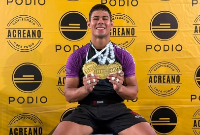 JIU-JITSU: Lutador porto-velhense retorna do Acre com quatro medalhas de campeão