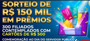 SINDSEF/RO: Sindicato sorteia 300 cartões de R$ 500 para servidores públicos