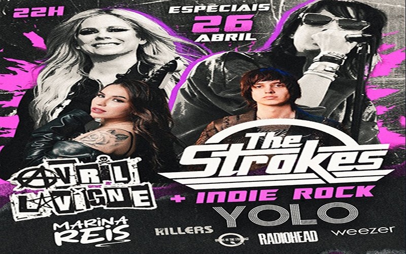 ALTERNATIVO: Especial Avril Lavigne e The Strokes acontecerá neste sábado (26)
