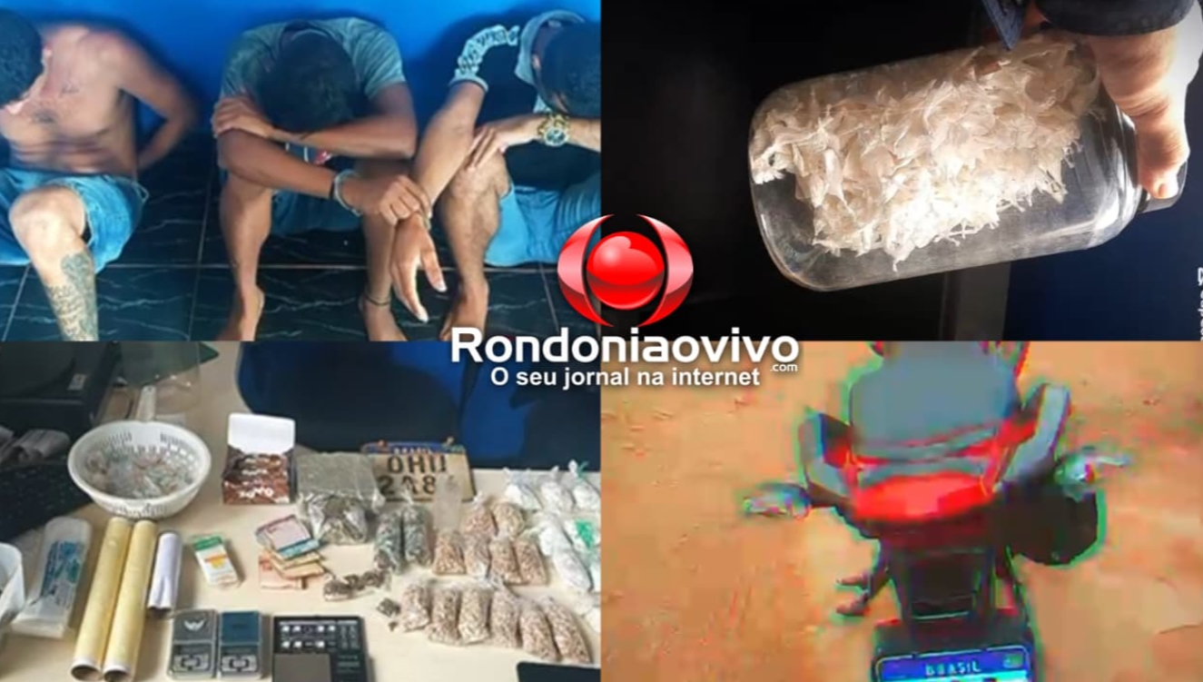 VÍDEO: PM prende quadrilha, fecha laboratório e apreende 2 mil porções de drogas