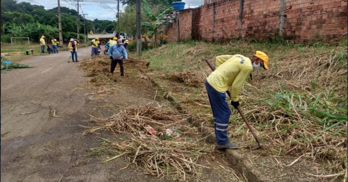 VILA TUPI: Moradores da região recebem mutirão de limpeza da Prefeitura