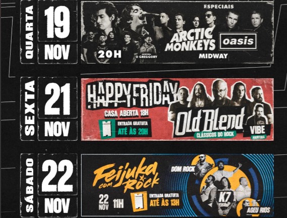 HAPPY HOUR: Confira a agenda semanal do grego original