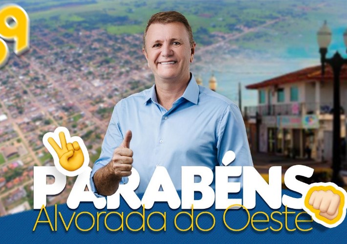 LUIZINHO GOEBEL: Deputado parabeniza Alvorada do Oeste pelos 39 anos de emancipação