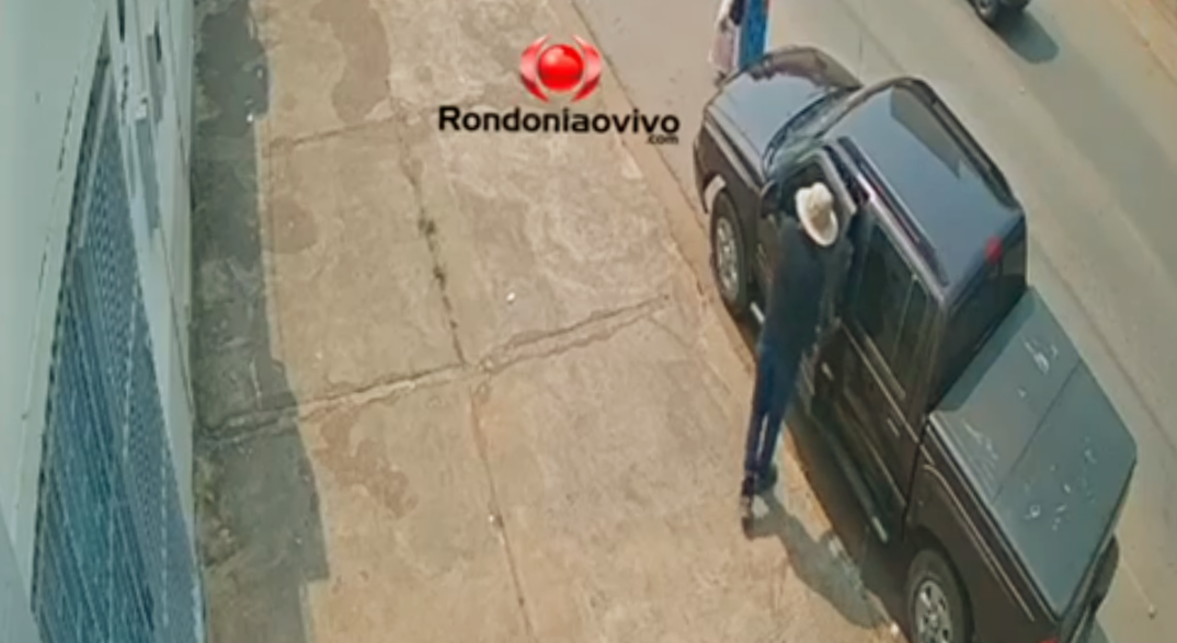 VEJA O MOMENTO: Ladrão é flagrado furtando S10 próximo ao Banco do Brasil 