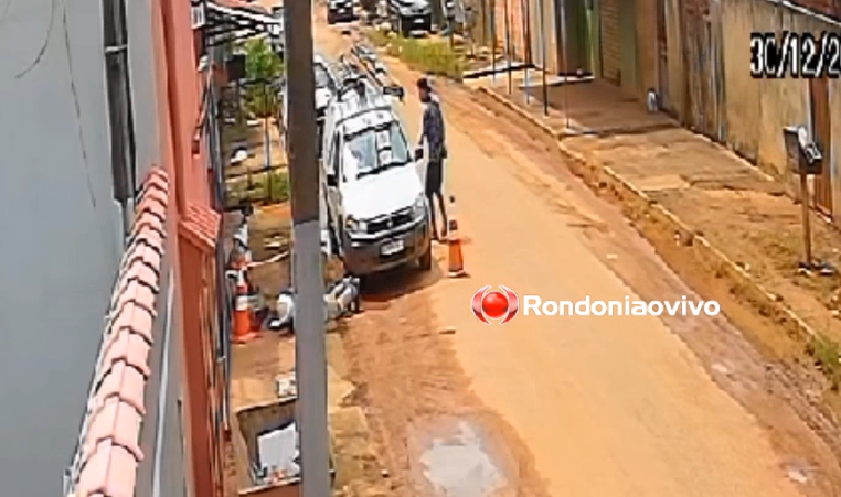 RENDIDOS NO CHÃO: Vídeo registrou roubo a funcionários da Energisa na zona Leste 