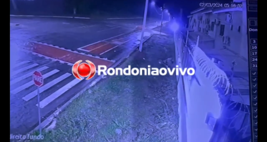PASSOU DIRETO: Vídeo mostra acidente que matou mulher na Avenida Santos Dumont 