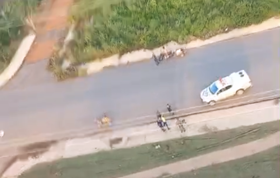 HELICÓPTERO DO GAVE: Equipe do Falcão 02 persegue e prende criminoso com moto roubada 