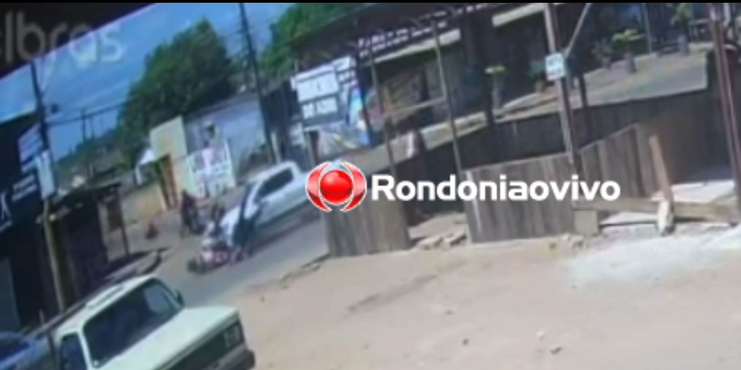 MÃE E FILHA: Vídeo mostra acidente que deixou servidora pública e vigilante feridas 