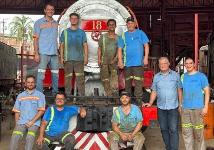EFMM: Novos heróis da Estrada de Ferro Madeira-Mamoré: locomotiva 18 volta à vida