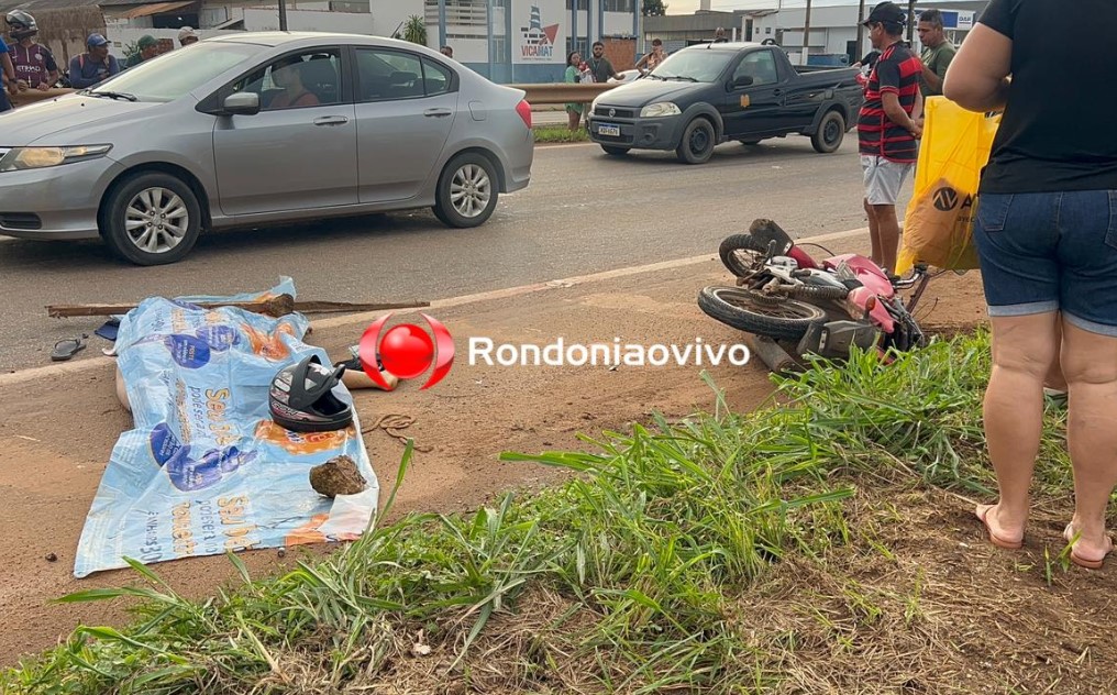 URGENTE: Motociclista morre atropelado por carreta na BR-364