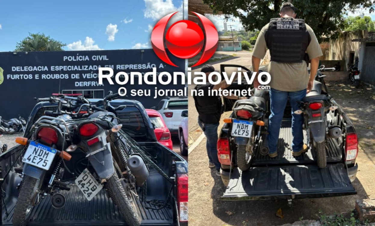 NO MOCAMBO: PC apreende motos roubadas e adulteradas em boca de fumo