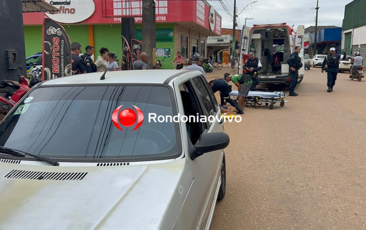 URGENTE: Ciclista sofre forte pancada na cabeça após ser atropelado na União