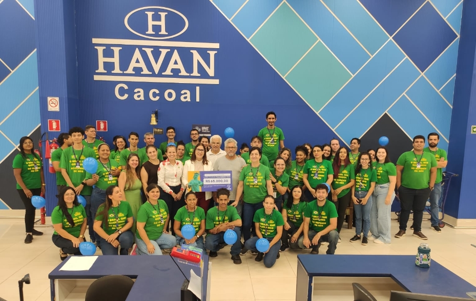 TROCO SOLIDÁRIO: ASSDACO recebe R$ 65 mil de campanha da Havan