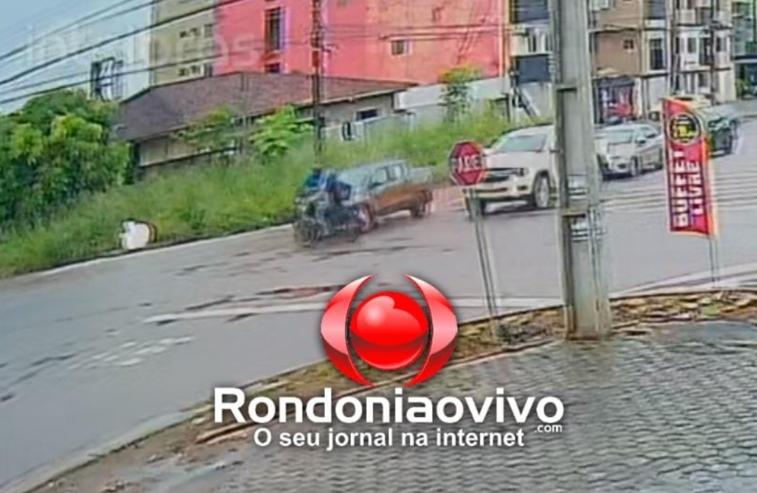 VÍDEO: Câmera de monitoramento registra grave acidente com motociclista