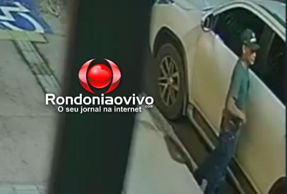VÍDEO: Ladrão é flagrado durante furto em caminhonete no Centro