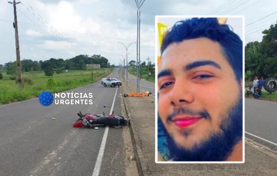 TRÁGEDIA: Jovem motociclista morre e esposa fica ferida em grave acidente
