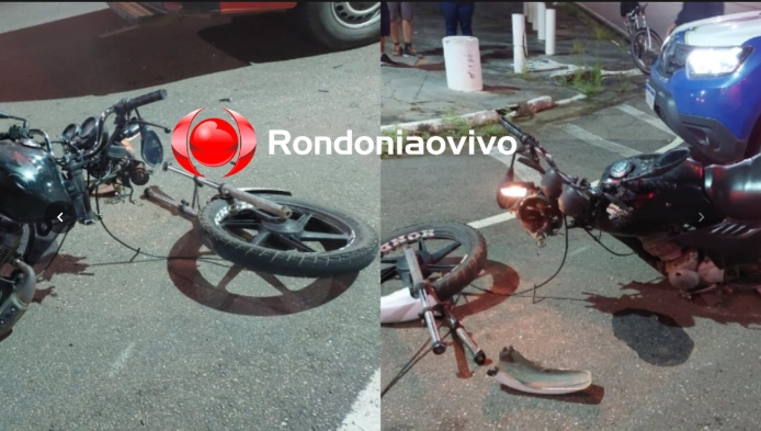 NA ABUNÃ: Moto tem roda arrancada em grave acidente; Motorista foge 