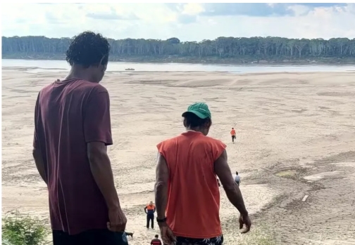ESTIAGEM: Seca faz praias surgirem no rio Madeira e Porto Velho decreta emergência