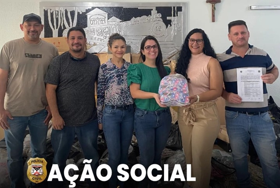 AÇÃO: PCRO realiza doação de materiais apreendidos para Casa Família Rosetta