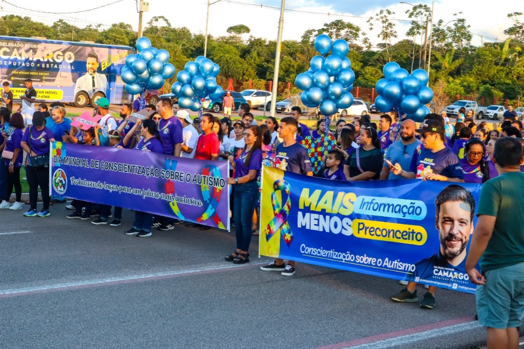 DELEGADO CAMARGO: Deputado apoia caminhada em alusão ao Mês da Conscientização sobre o Autismo