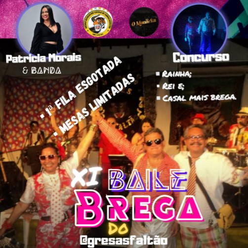 EVENTO: 11ª Edição do Baile Brega acontece no próximo sábado (27)