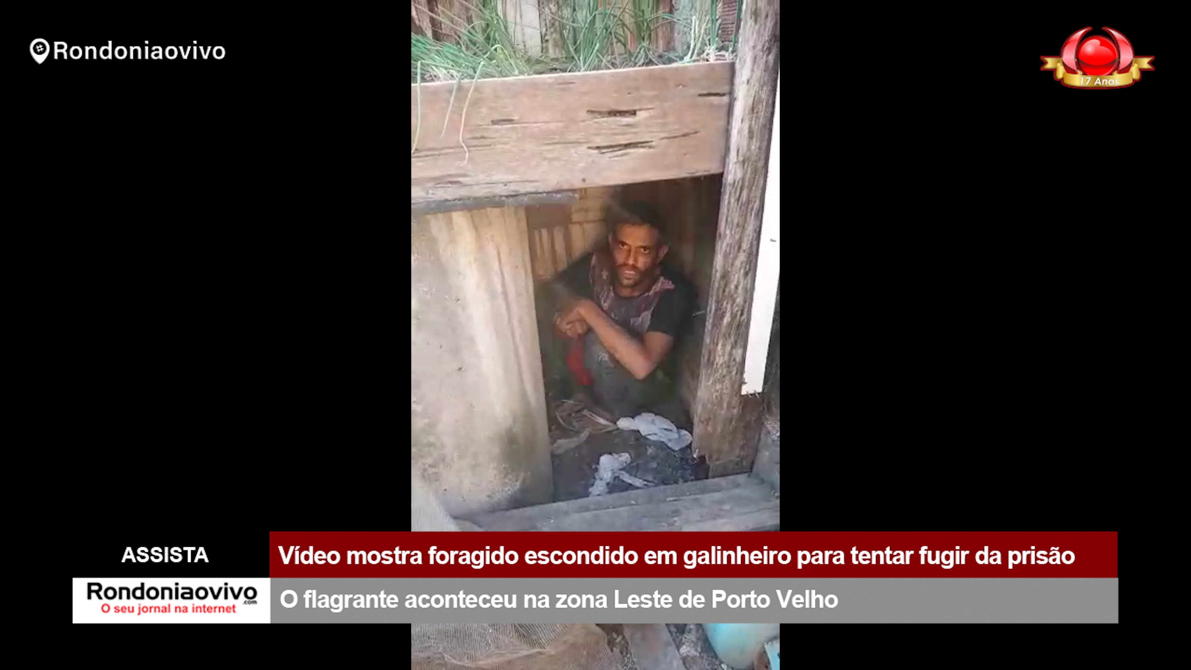 ASSISTA: Vídeo mostra foragido escondido em galinheiro para tentar fugir da prisão