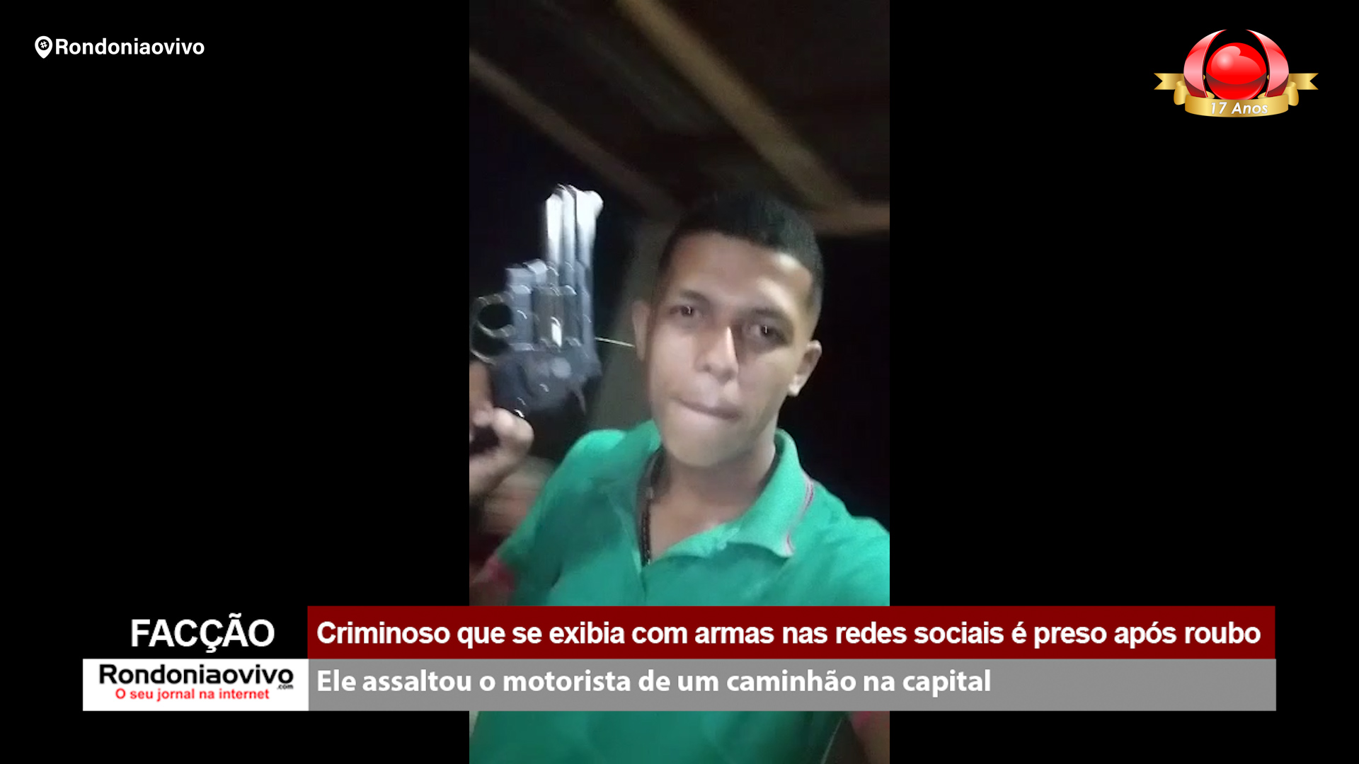 FACÇÃO: Criminoso que se exibia com armas nas redes sociais é preso após roubo