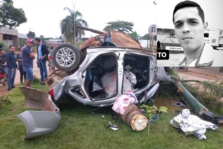 TRAGÉDIA: Jovem colide carro em canteiro central e morre na hora em Buritis