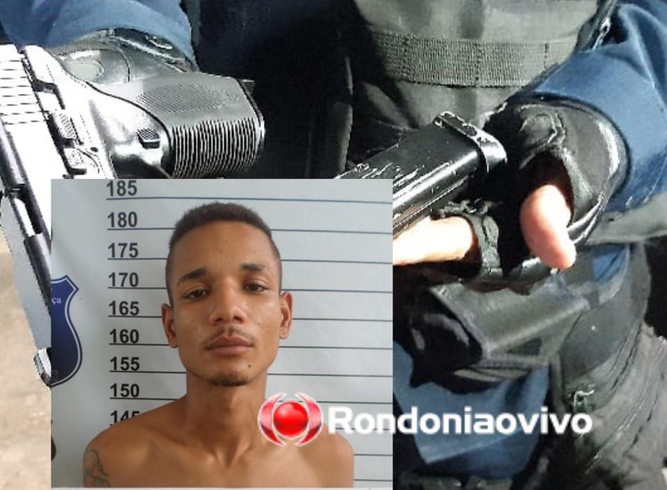 'ARMA FAKE': Foragido é preso quando ia fazer roubos próximo ao Orgulho do Madeira