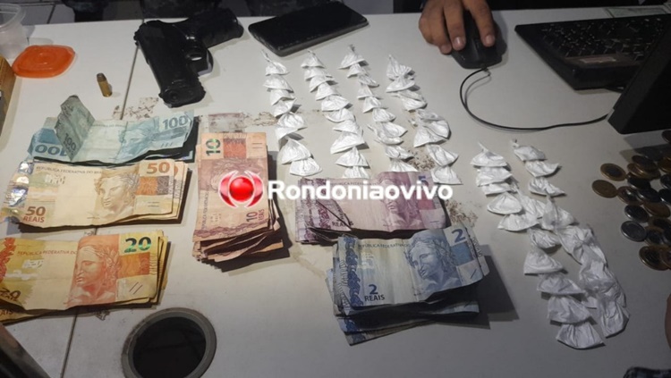 'CAIU ATIRANDO': Traficante preso em distribuidora entrega mulher que vendia em comércio ao lado