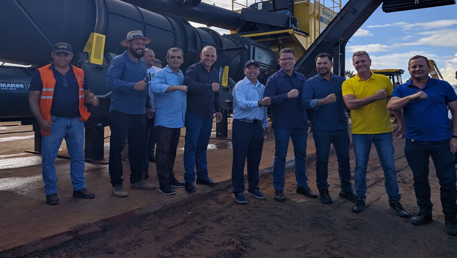 EM VILHENA: Ezequiel Neiva participa de inauguração de usina de asfalto no município 