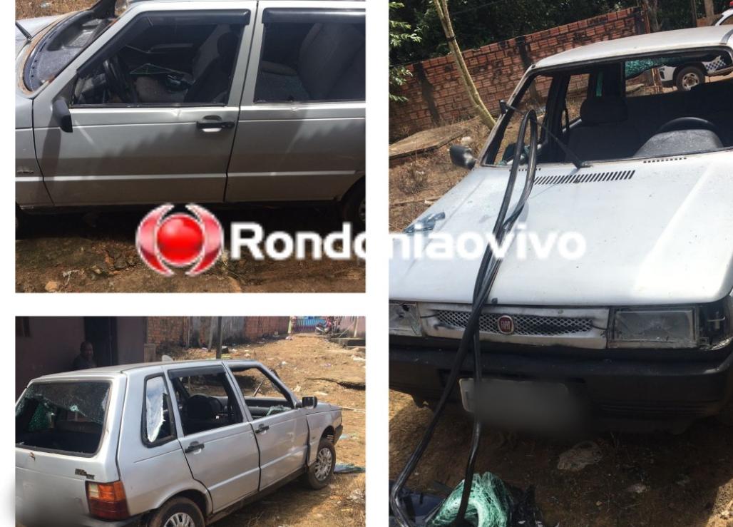 ATAQUE DE FÚRIA: Mulher tem carro destruído pelo ex-marido com barra de ferro