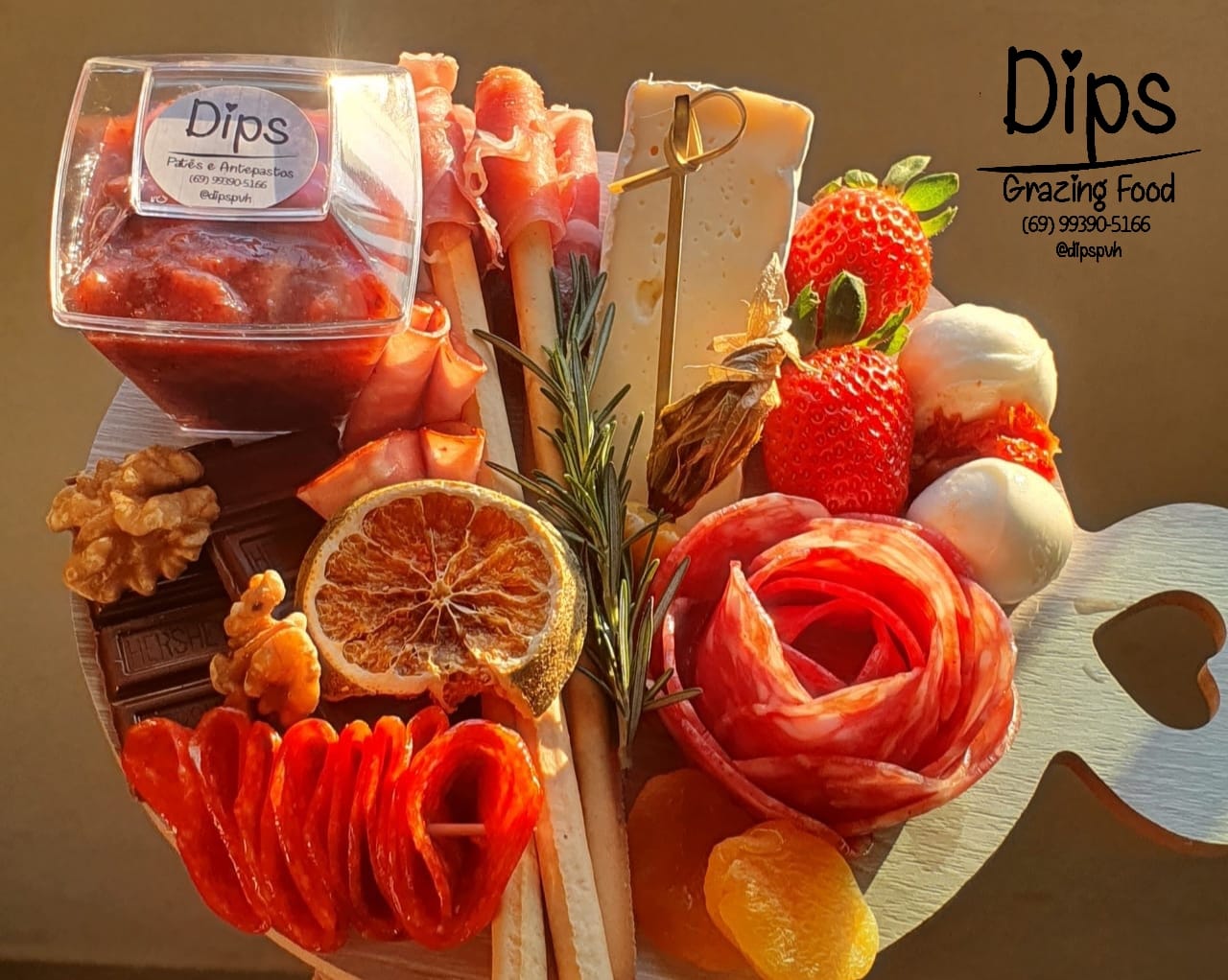 DIPS GRAZING FOOD: Veja quem ganhou uma tábua de frios repleta de gostosuras