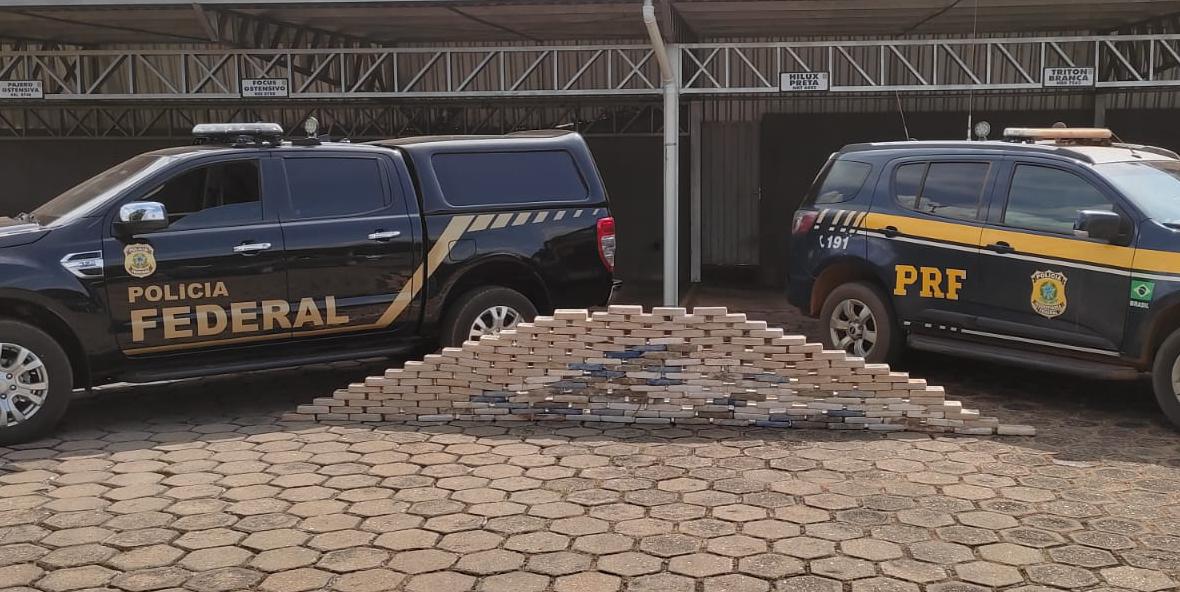 OPERAÇÃO CONJUNTA: PRF e PF prendem motorista com mais de 200 quilos de cocaína