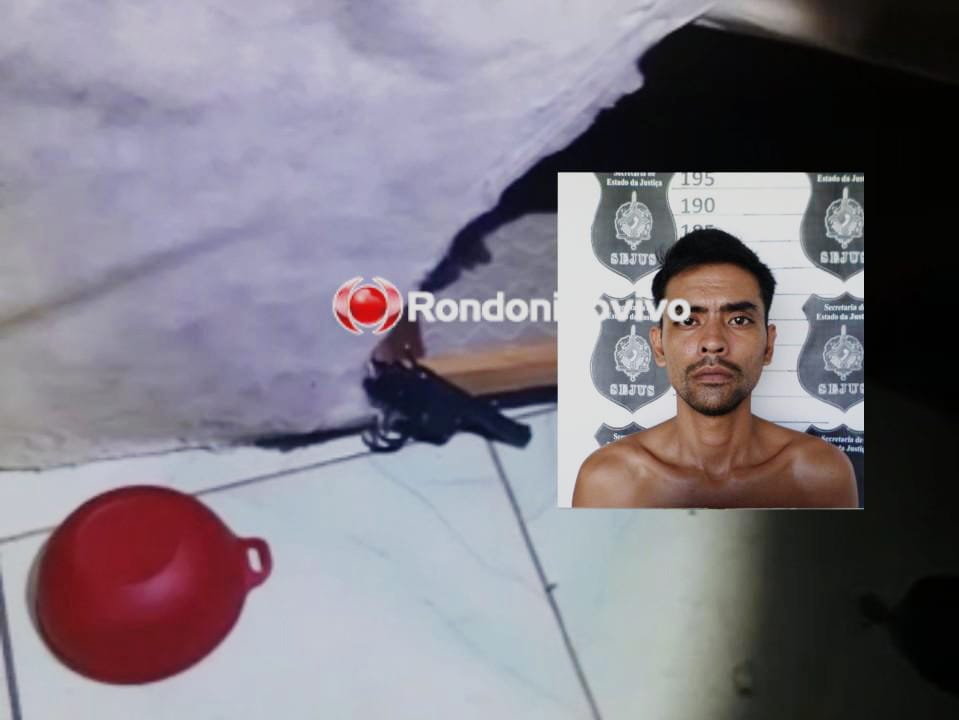 FINGINDO QUE DORMIA: Vídeo mostra prisão de criminoso que roubou moto de mulher