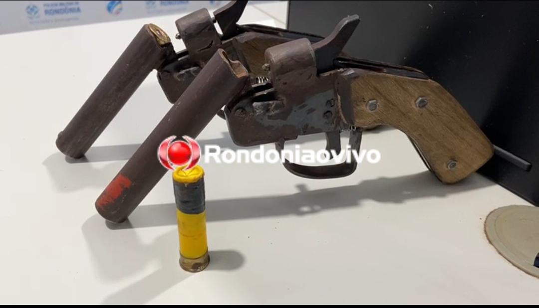 CAÍRAM: Acusados de tentar praticar roubo são flagrados com duas armas