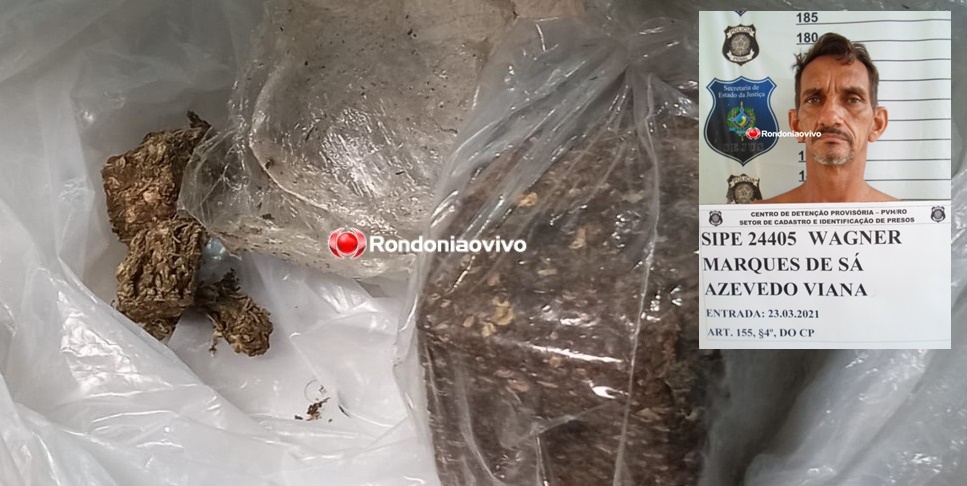 NO PANDA: Presidiário é flagrado com drogas e celulares dentro de penitenciária